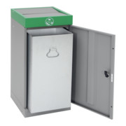 Stumpf Sortssystem ProTec-Plus, graualu/6024, verzinkter Innenbehälter, 70 Liter-3