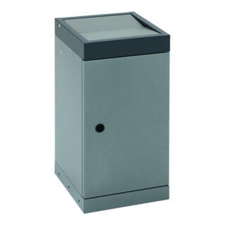 Stumpf Sortssystem ProTec-Plus, graualu/7016, verzinkter Innenbehälter, 30 Liter