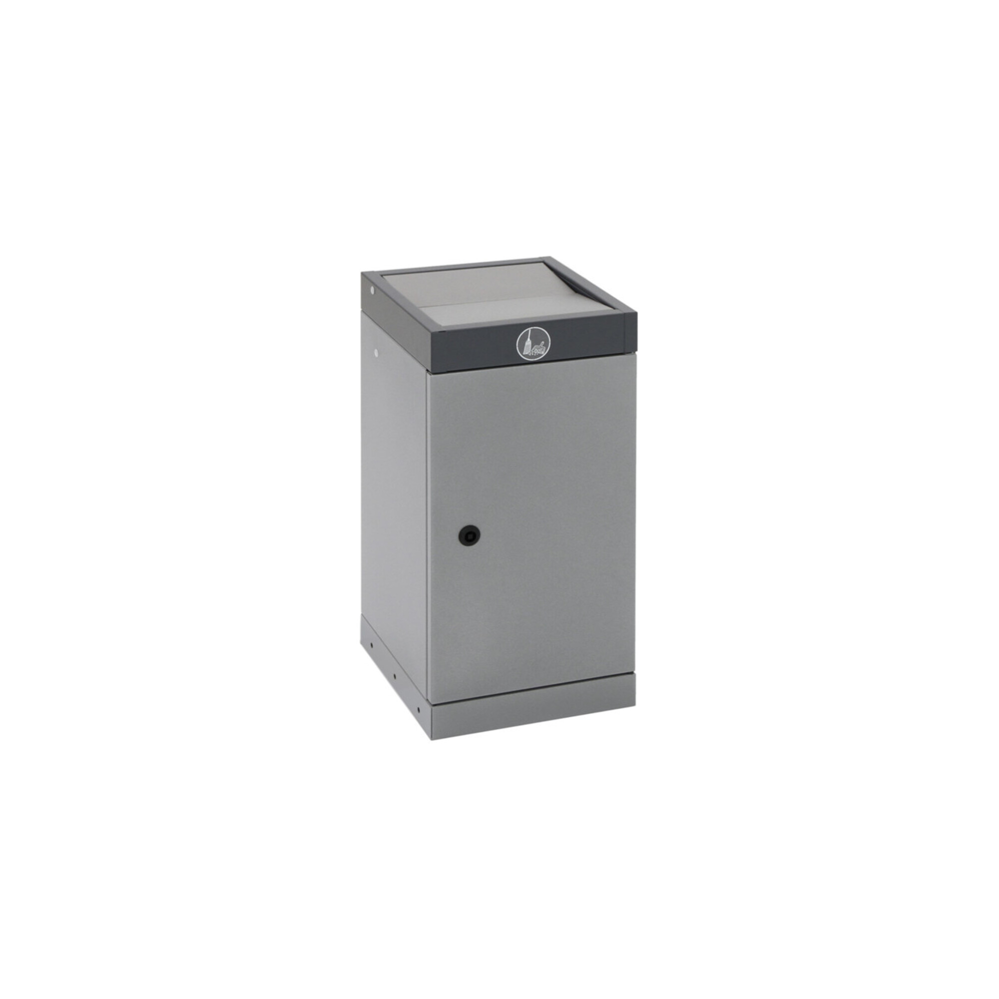 Stumpf Sortssystem ProTec-Plus, graualu/7016, verzinkter Innenbehälter, 30 Liter ; Stumpf Metall