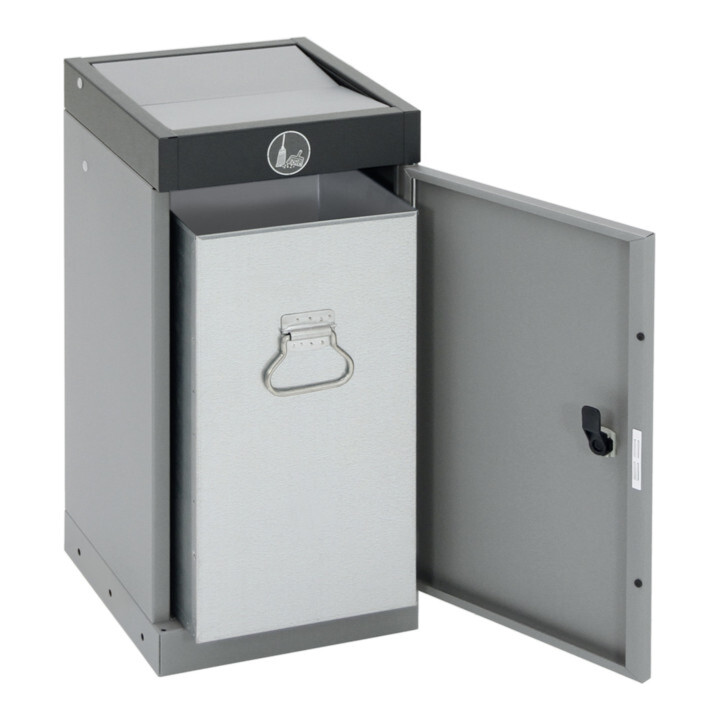 Stumpf Sortssystem ProTec-Plus, graualu/7016, verzinkter Innenbehälter, 30 Liter