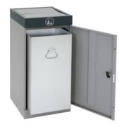 Stumpf Sortssystem ProTec-Plus, graualu/7016, verzinkter Innenbehälter, 70 Liter-3