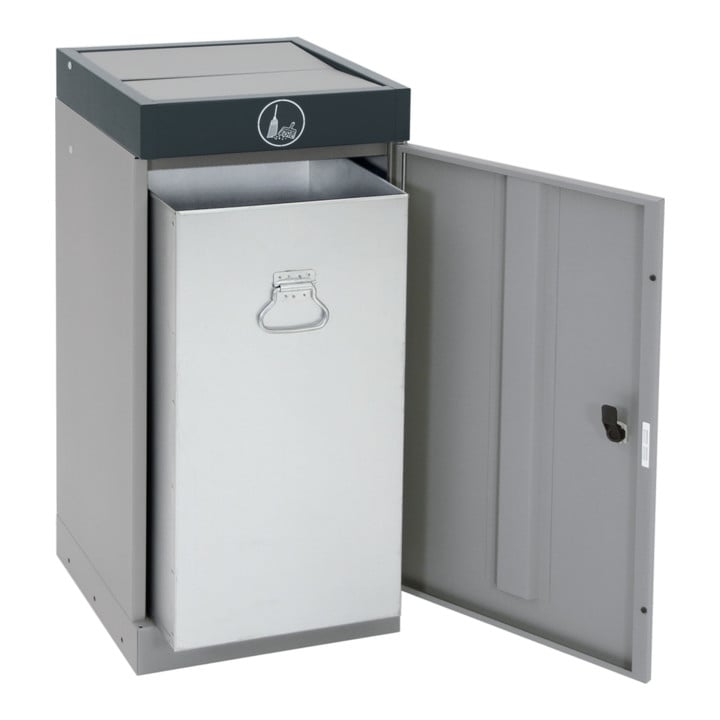 Stumpf Sortssystem ProTec-Plus, graualu/7016, verzinkter Innenbehälter, 70 Liter