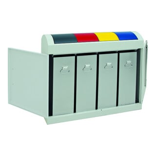 Stumpf Sortsystem 45, fahrbar, RAL 6024/6024, 45 Liter