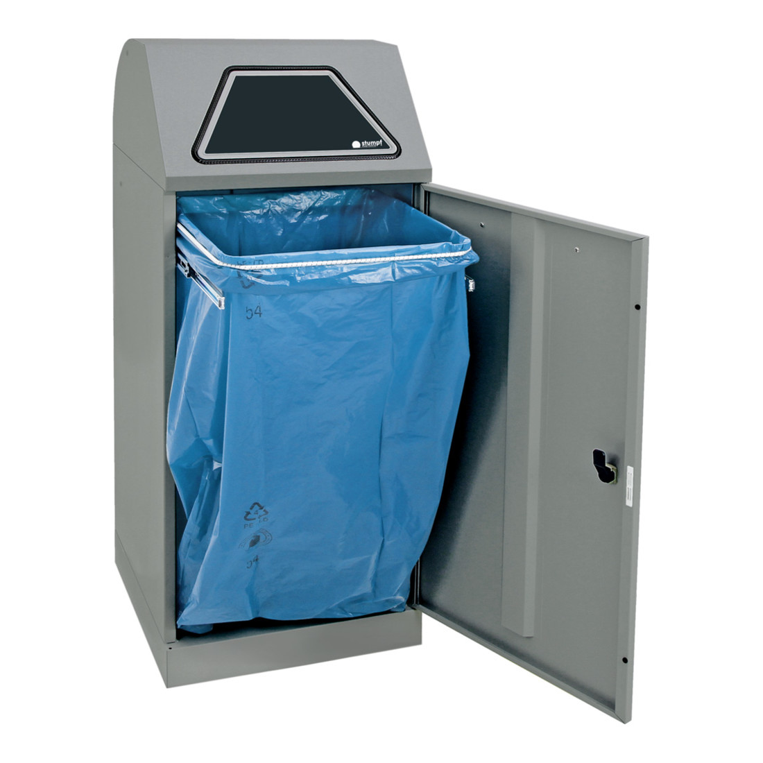Stumpf Sortsystem Modul-Vario 120, graualu-struktur, ProSlide-System, 120 Liter