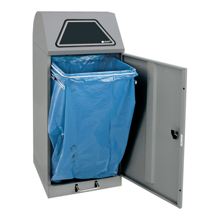 Stumpf Sortsystem Modul-Vario 120 graualu-struktur ProSlide-System, 120 Liter Trethebel