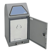 Stumpf Sortsystem Modul-Vario 45, graualu-struktur Innenbehälter, 45 Liter, Trethebel-3
