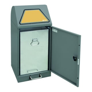 Stumpf Sortsystem Modul-Vario 60 graualu-struktur Innenbehälter, 60 Liter, Trethebel