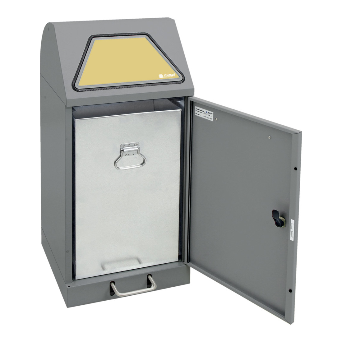 Stumpf Sortsystem Modul-Vario 60 graualu-struktur Innenbehälter, 60 Liter, Trethebel