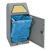 Stumpf Sortsystem Modul-Vario 60, graualu-struktur ProSlide-System, 60 Liter, Trethebel-3