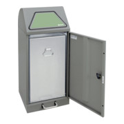 Stumpf Sortsystem Modul-Vario 75 graualu-struktur Innenbehälter, 75 Liter, Trethebel-3