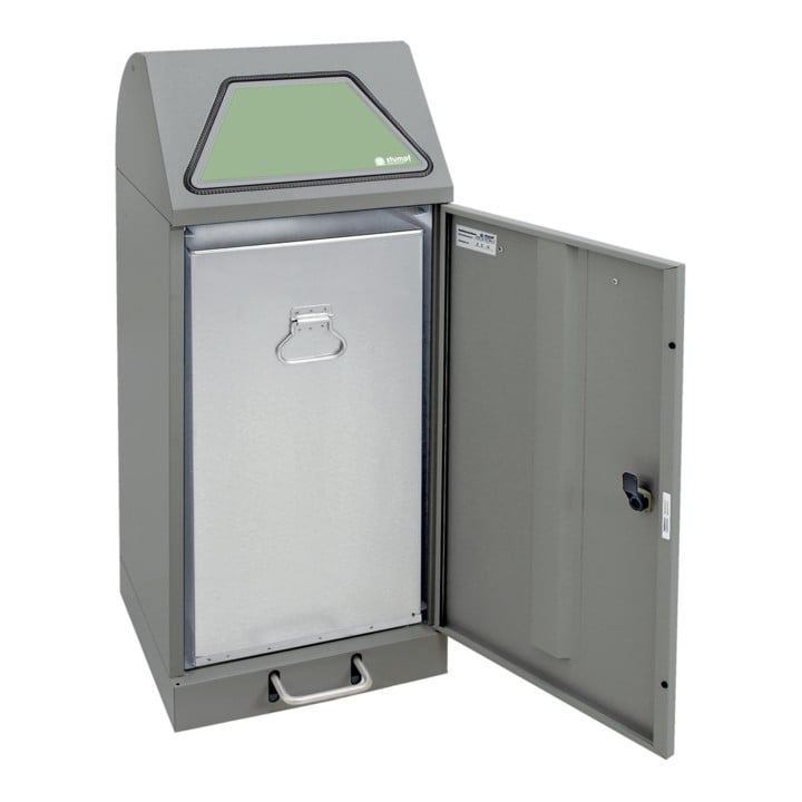 Stumpf Sortsystem Modul-Vario 75 graualu-struktur Innenbehälter, 75 Liter, Trethebel