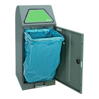 Stumpf Sortsystem Modul-Vario 75, graualu-struktur ProSlide-System, 75 Liter, Trethebel
