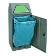Stumpf Sortsystem Modul-Vario 75, graualu-struktur ProSlide-System, 75 Liter, Trethebel