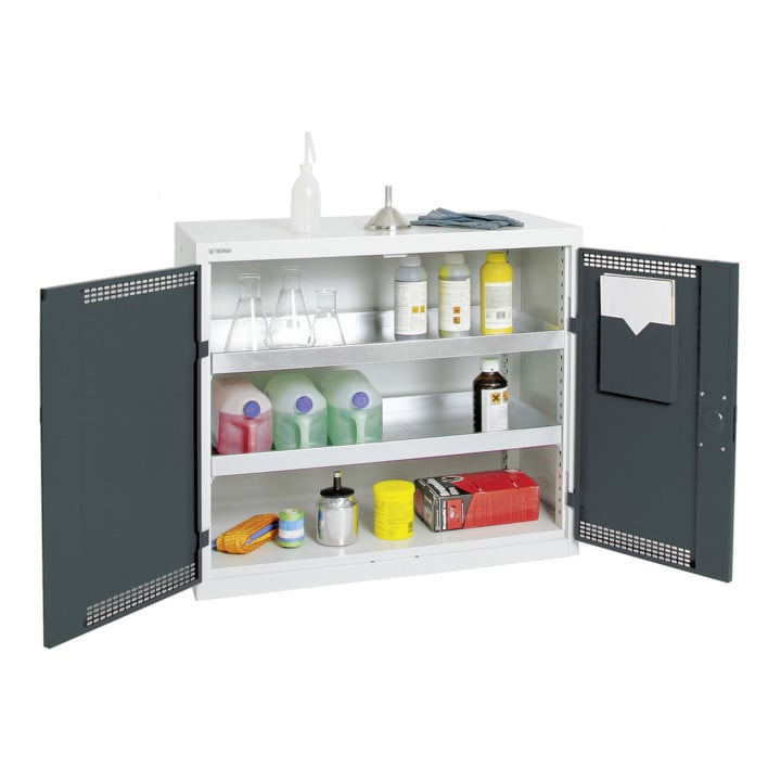 Stumpf Umweltschrank BP-2, RAL 7035/7016, 2 Auffangwannen