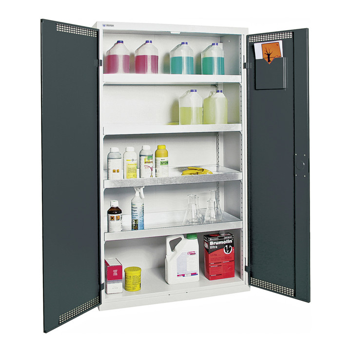 Stumpf Umweltschrank BP-4, RAL 7035/7016, 4 Auffangwannen