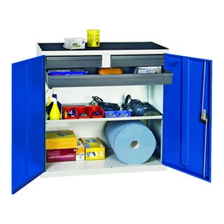 Stumpf Werkzeug- und Materialschrank 3000, RAL 7035/7016, 2 Schubladen 1 Wanne