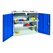 Stumpf Werkzeug- und Materialschrank 3000, RAL 7035/7016, 2 Schubladen, 2 Wannen
