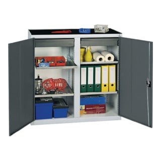 Stumpf Werkzeug- und Materialschrank 3000, RAL 7035/7016, 2 Schubladen, 4 Wannen