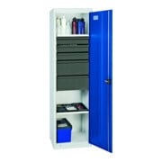 Stumpf Werkzeug- und Materialschrank 3000, RAL 7035/7016, 5 Schubladen, 2 Wannen