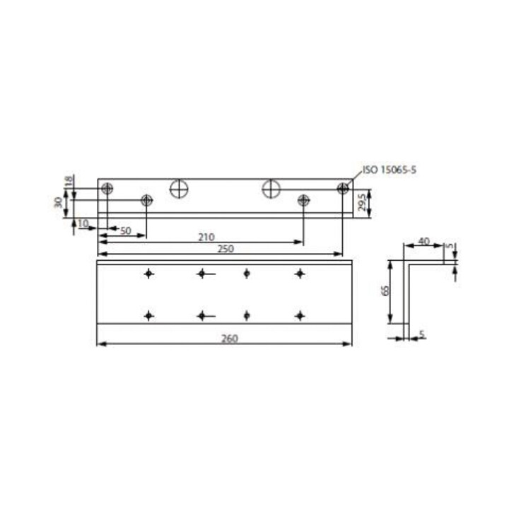 Sturzfutterw.f.DC300 silber ASSA ABLOY
