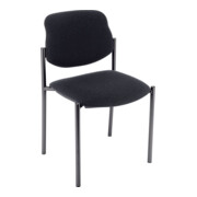 STYL Chaise visiteur noir/noir
