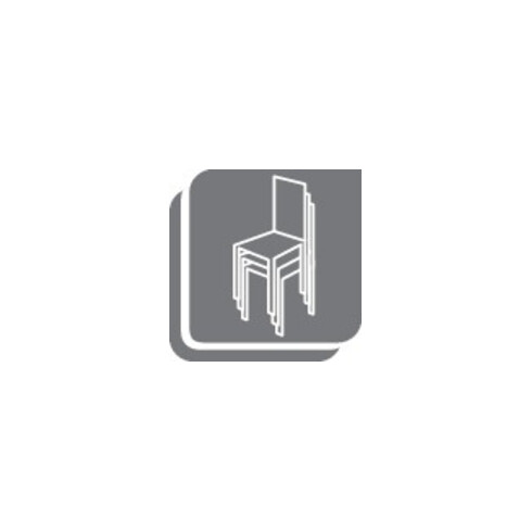 STYL Chaise visiteur noir/noir