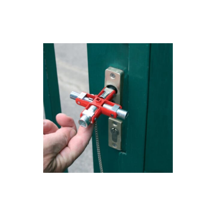 SuBMaster Clé d'armoire électrique 9 en 1, 9 fonctions avec mousqueton et chaîne