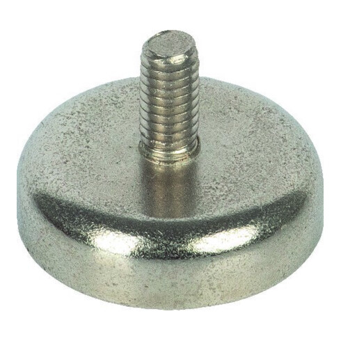 suki Aimant pot Néo Ø20, H14, avec filetage M4, argent Contenu : 1