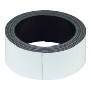 suki Bande magnétique inscriptible 2,5 m x 30 mm, blanc Contenu : 1