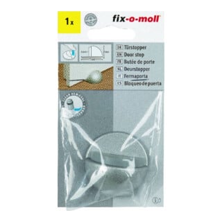 suki Bute-arrêt en métal, diamètre 45 x H 25, auto-adhésif, satiné, contenu : 1
