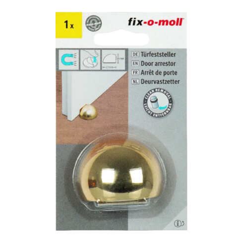 suki Butée de porte magnétique 37x52xH26, auto-adhésive, or Contenu : 1