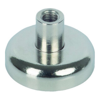 suki Pot magnétique Neo Ø20, H13,5, avec filetage M4, argent Contenu : 1