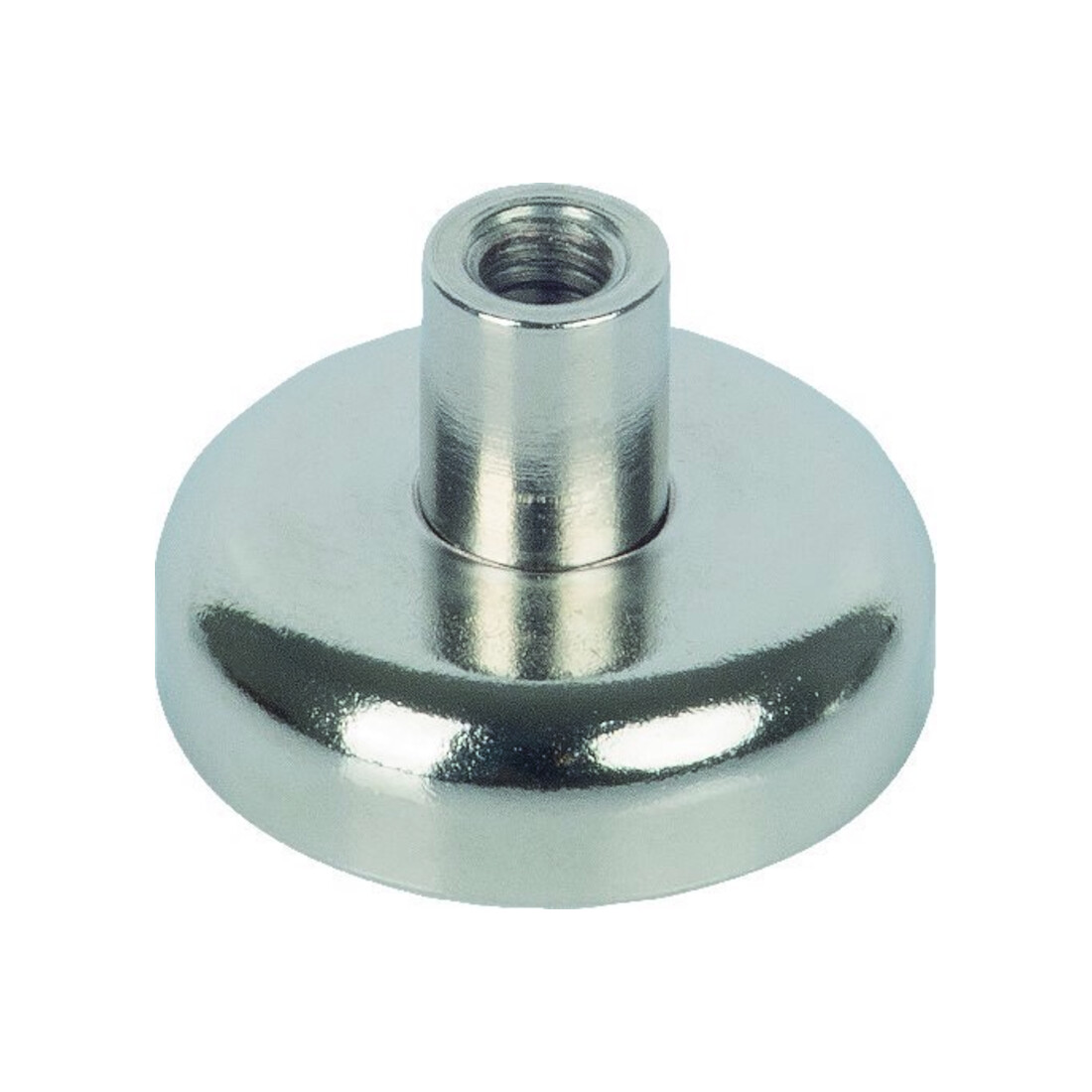 suki Pot magnétique Neo Ø20, H13,5, avec filetage M4, argent Contenu : 1