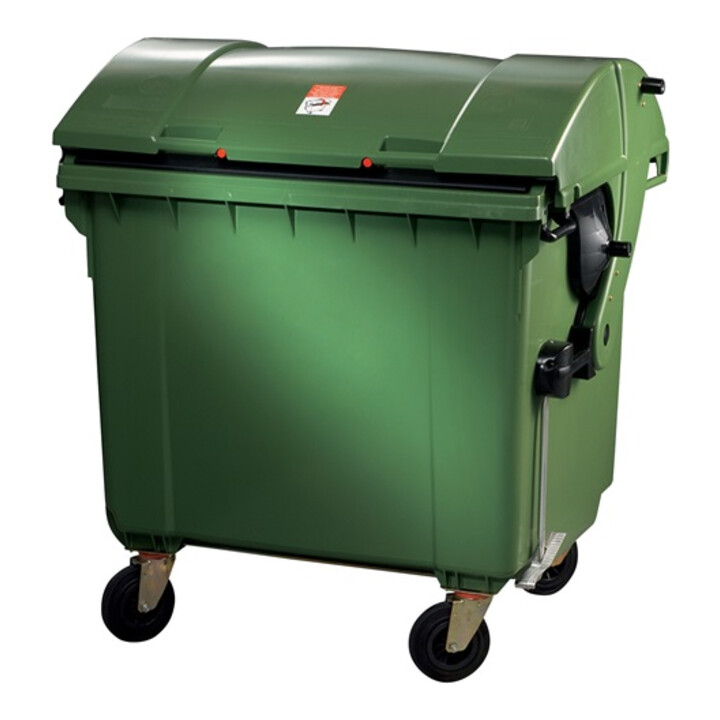 SULO Bidone spazzatura 1,1m³ HDPE verde, 65kg