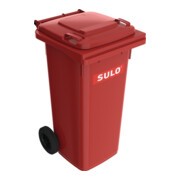Sulo Müllgroßbehälter 120l rot a.Niederdruck-PE Rad-D.200mm