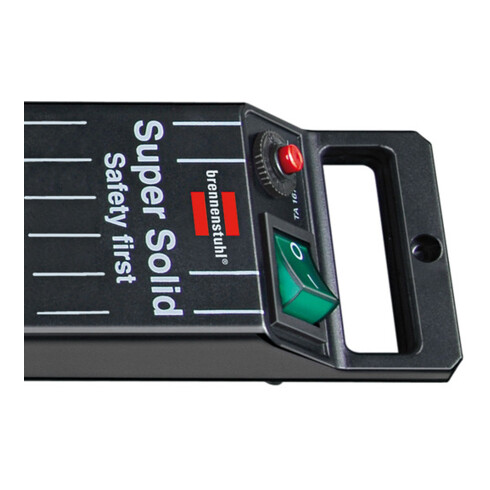 Super-Solid-Line Steckdosenleiste 5-fach schwarz 2,5m H05VV-F 3G1,5