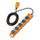 Super-Solid SL 554 DE FI IP54 Steckdosenverteiler 5-fach 5m H07RN-F 3G1,5-1