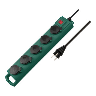 Super-Solid SL 554 DE IP54 Tuinstekkerdoos 5-voudig 5m H07RN-F 3G1.5