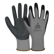 Gants de sécurité Hase Superflex gris, polyamide/latex-1