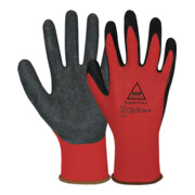 Gant de montage Hase Superflex rouge, polyamide/latex