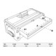 Supplément de caisse à outils à coque dure BGS 2 tiroirs, pour art. 2002-2