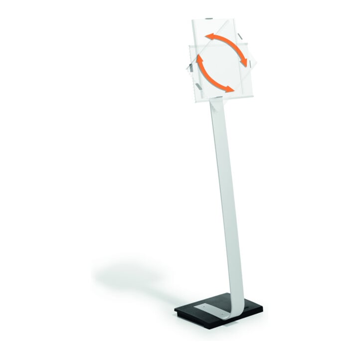 DURABLE Support d'information sur pied INFO SIGN STAND A4 481223 argenté