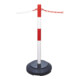 Support d'avertissement Moravia EXTERNE 60 x 1000 mm rouge/blanc + œilleton et pied de recyclage-2