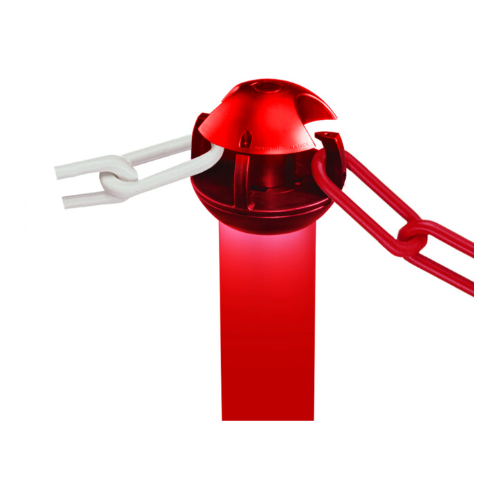 Moravia Support de chaîne MORION couleur poteau rouge 60 × 975 mm pied rouge/blanc