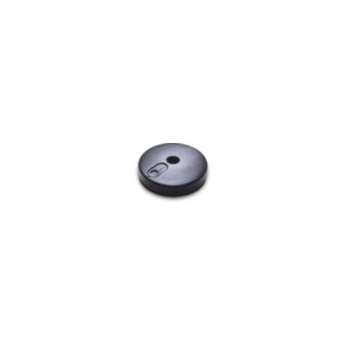 Support d'avertissement Moravia noir clair/jaune 40 x 870 mm avec socle rond + support à remplir