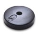 Support d'avertissement Moravia noir clair/jaune 40 x 870 mm avec socle rond + support à remplir
