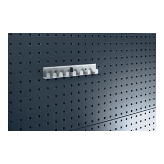 Support de clés à douille l. 270 mm 8 attachements pour inserts 1/2 po. p. panne
