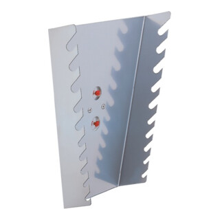 Support de clés polygonales vertical pour 10 clés H255xl225/125xP50mm p. panneau