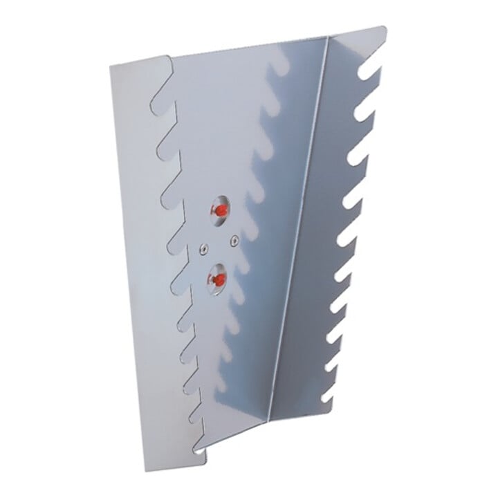Support de clés polygonales vertical pour 10 clés H255xl225/125xP50mm p. panneau