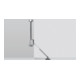Support d'abattant Hettich Klassik D avec palier L 258 D / 400, gauche, nickelé-1